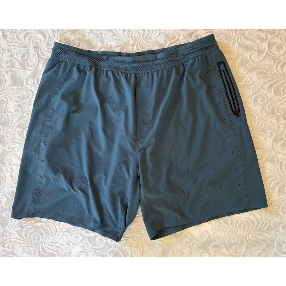Ten Thousand The Session Short XXL 7" Inseam Dark Teal Blue Running Gym Shorts
